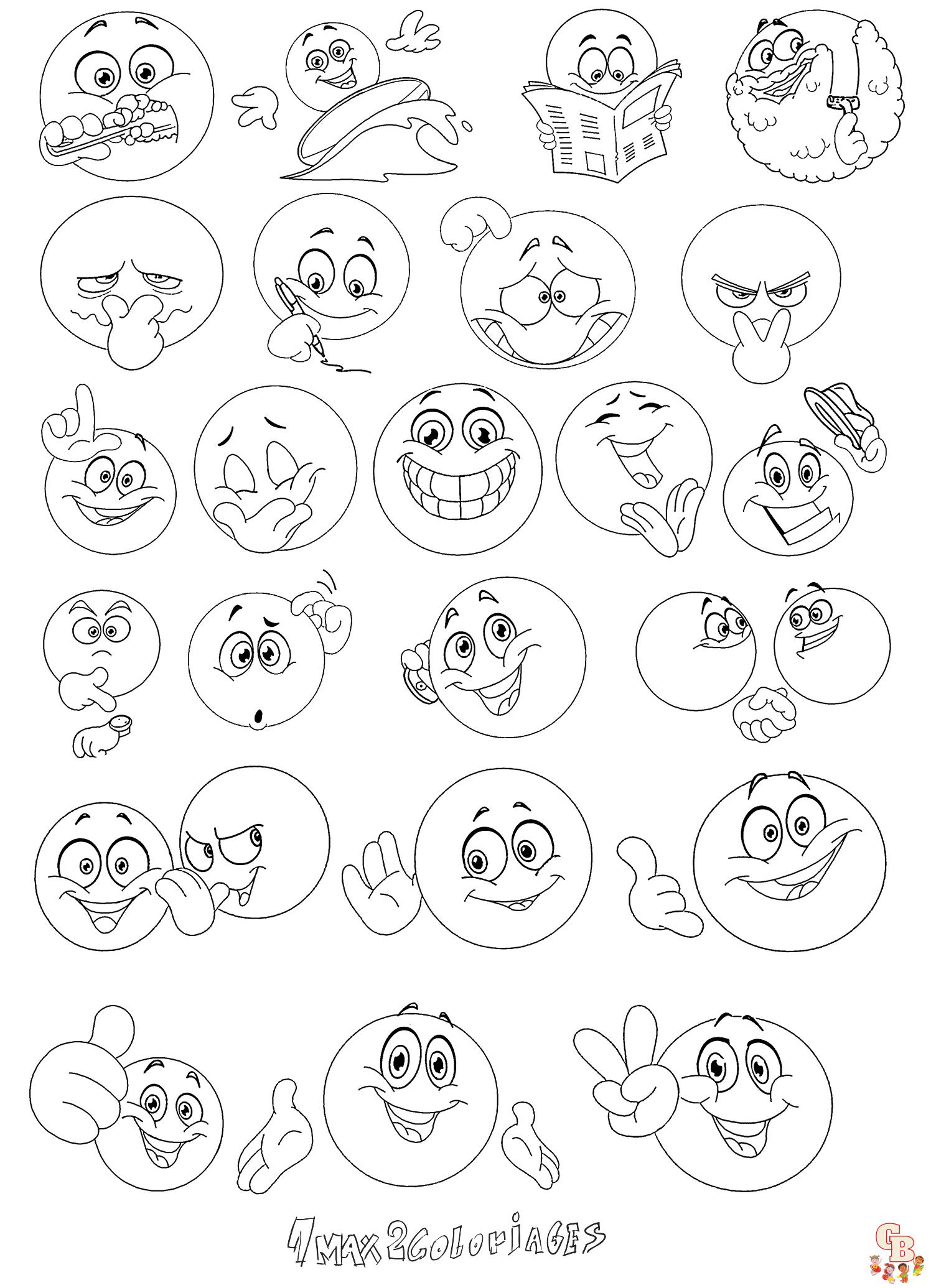 Coloriage Smiley