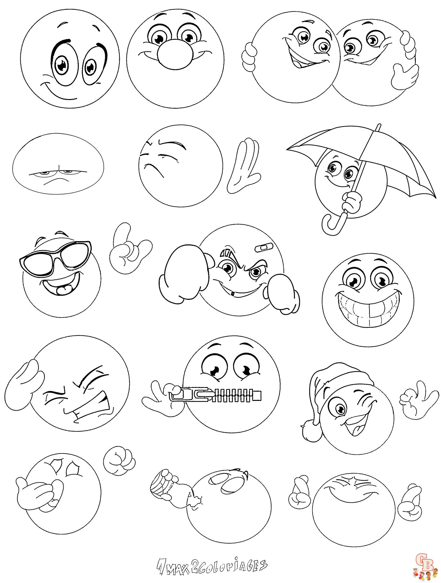 Coloriage Smiley