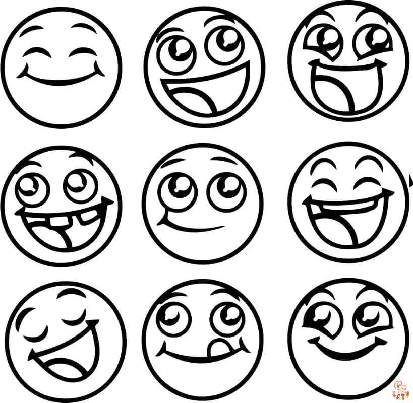 Coloriage Smiley