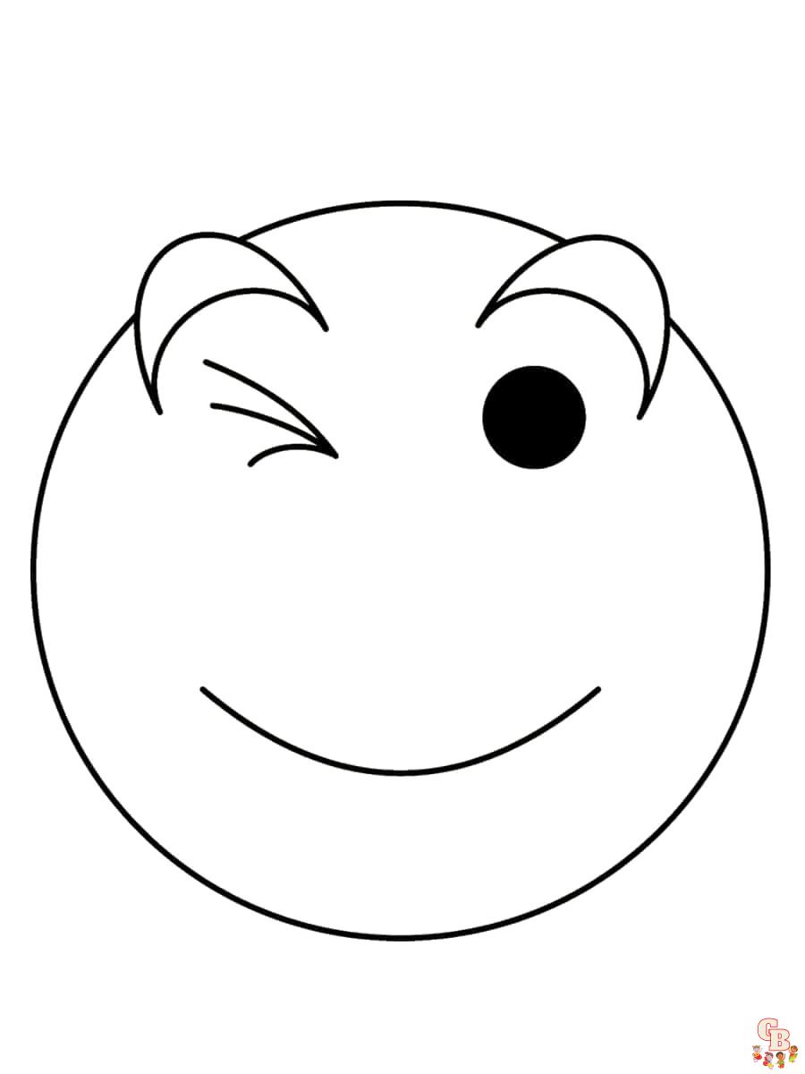 Coloriage Smiley