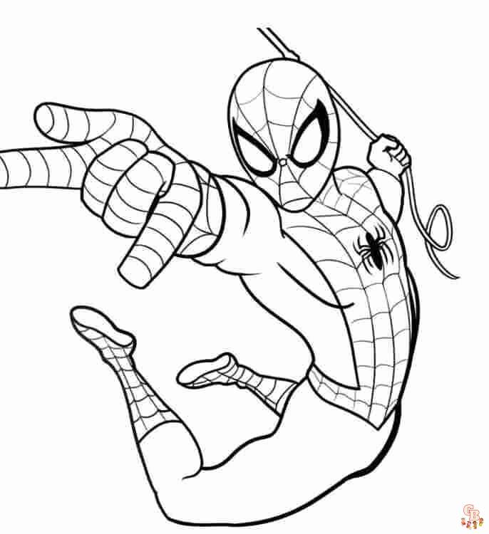 Coloriage Spider man