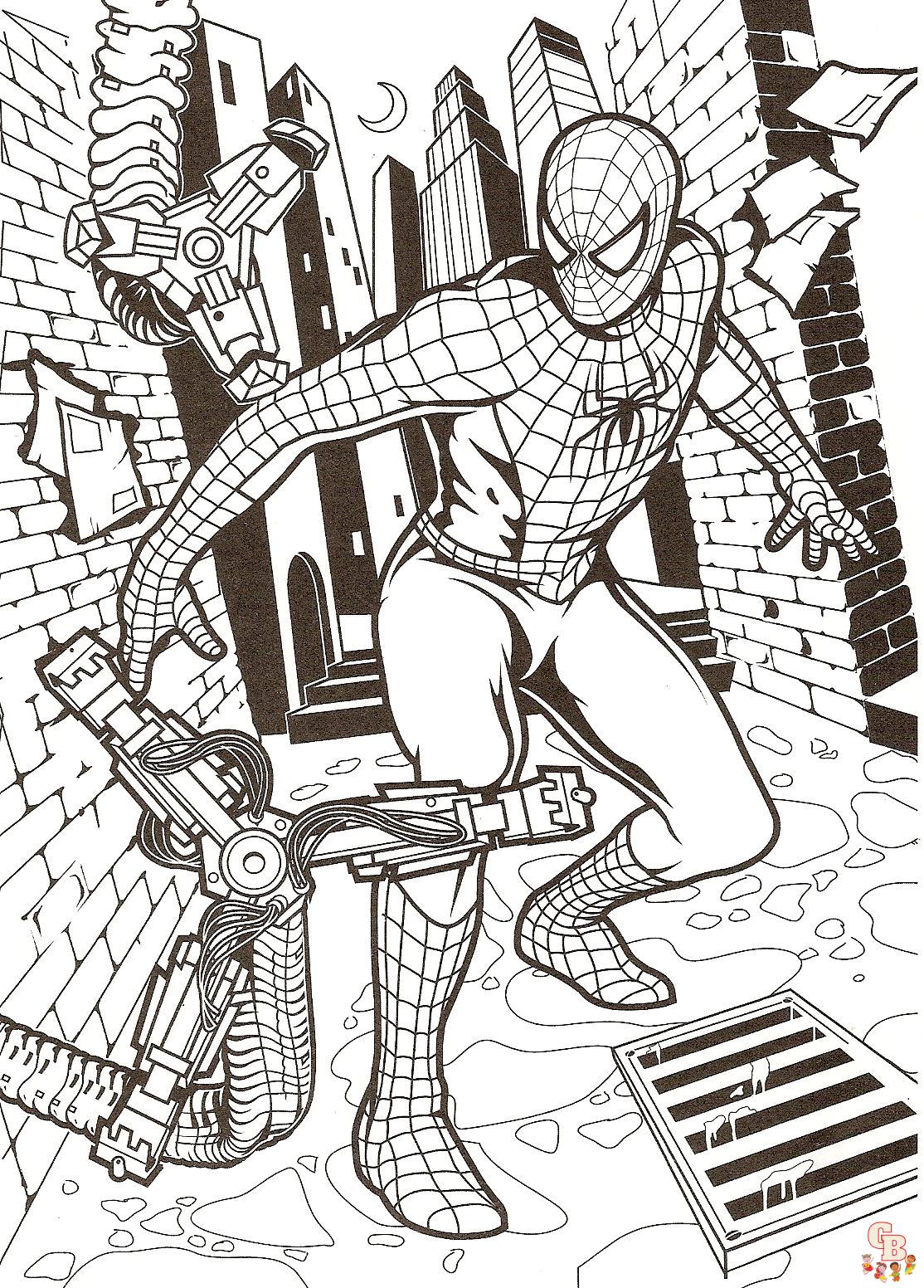 Coloriage Spider man