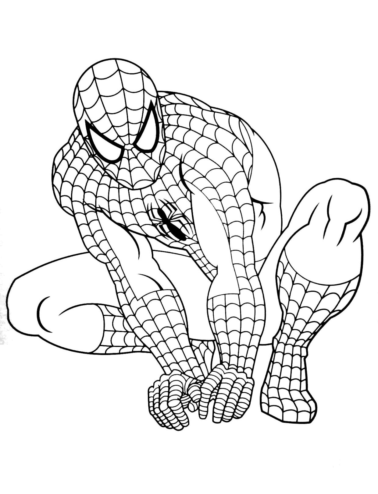 Coloriage Spider man