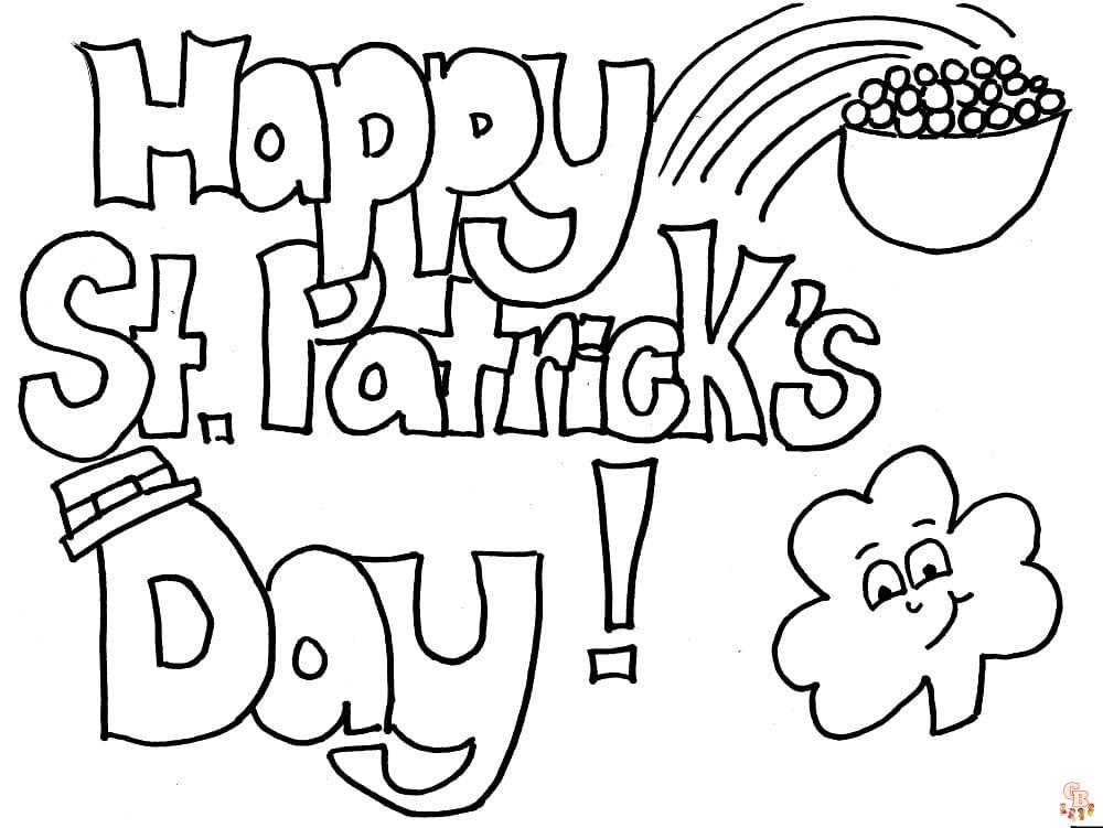 Coloriage St Patrick