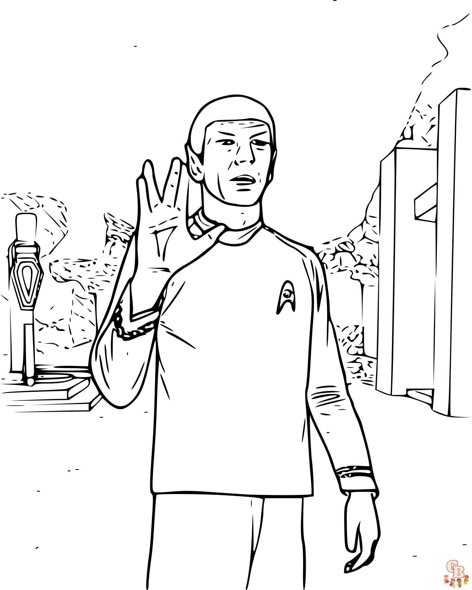 Coloriage Star Trek