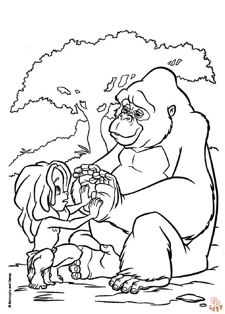 Coloriage Tarzan