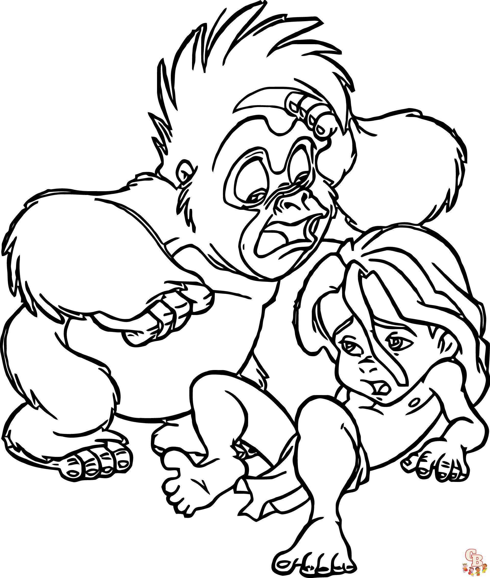 Coloriage Tarzan