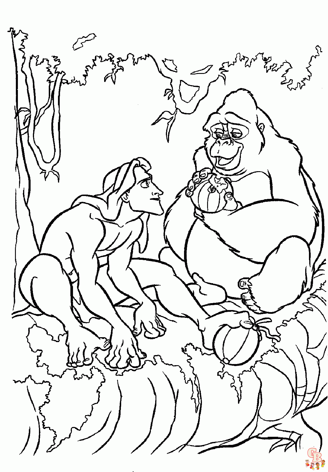 Coloriage Tarzan