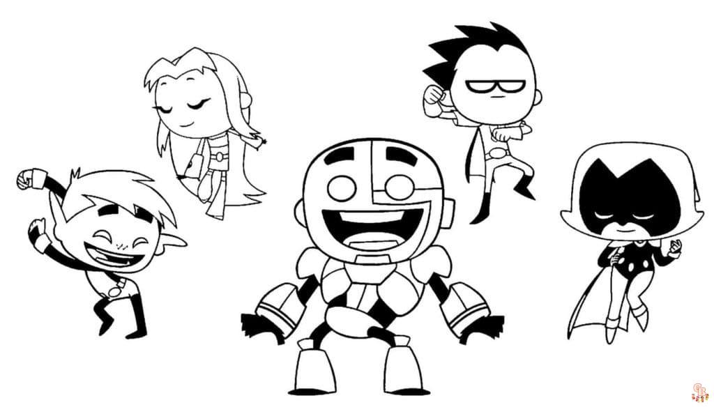 Coloriage Teen Titans Go