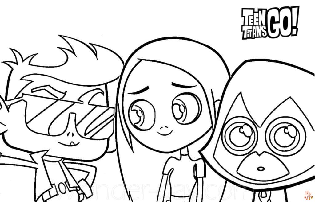 Coloriage Teen Titans Go