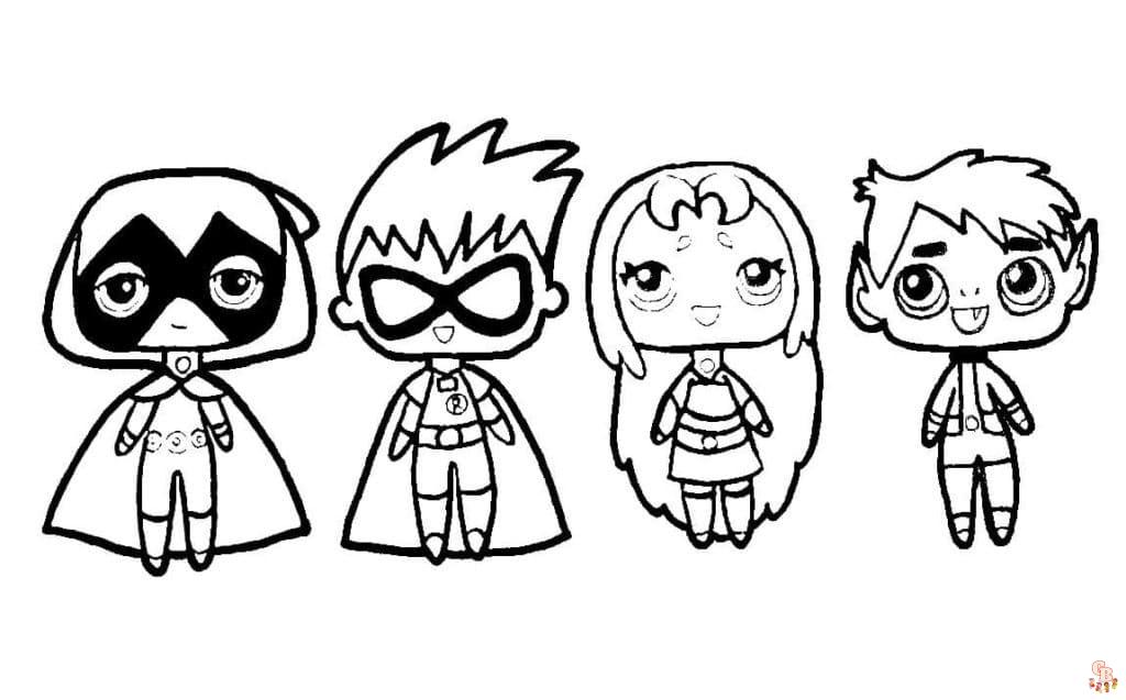 Coloriage Teen Titans Go