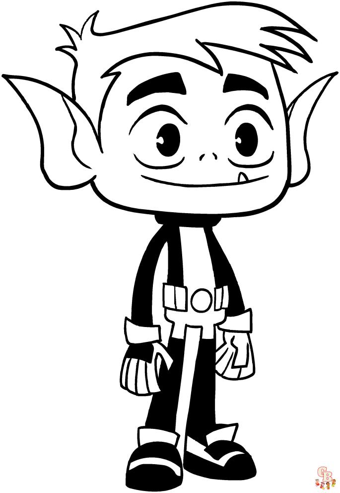 Coloriage Teen Titans Go