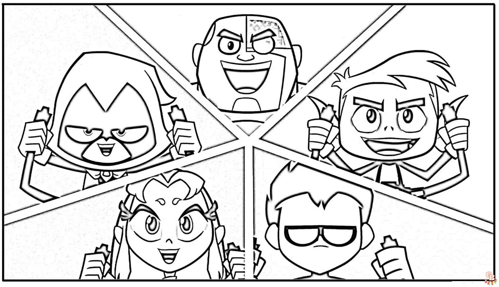 Coloriage Teen Titans Go