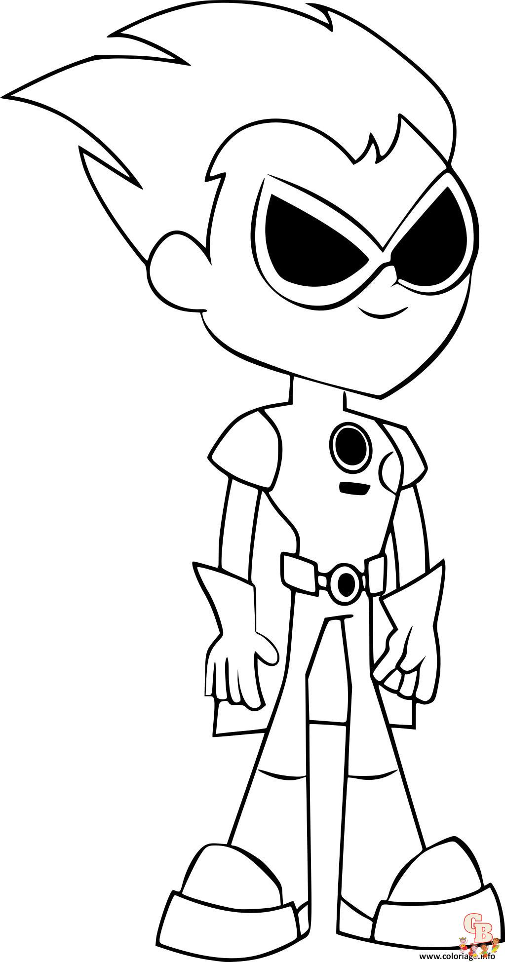 Coloriage Teen Titans Go