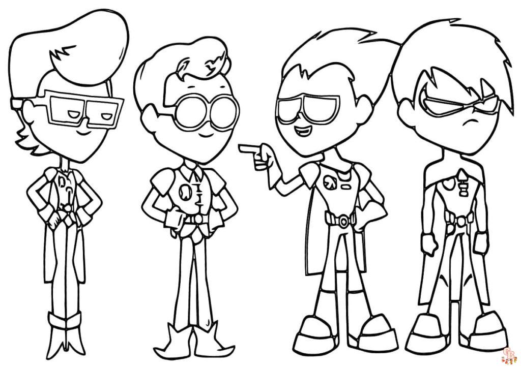 Coloriage Teen Titans Go