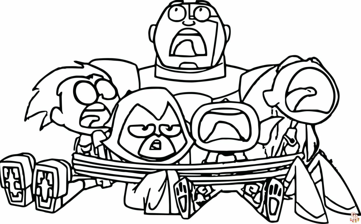 Coloriage Teen Titans Go