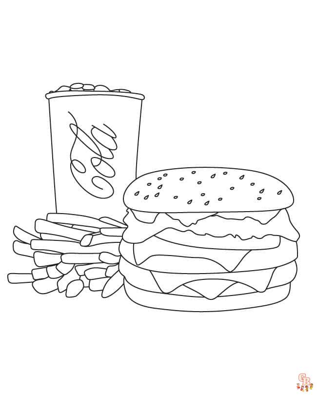 Coloriage Tellement de sandwich