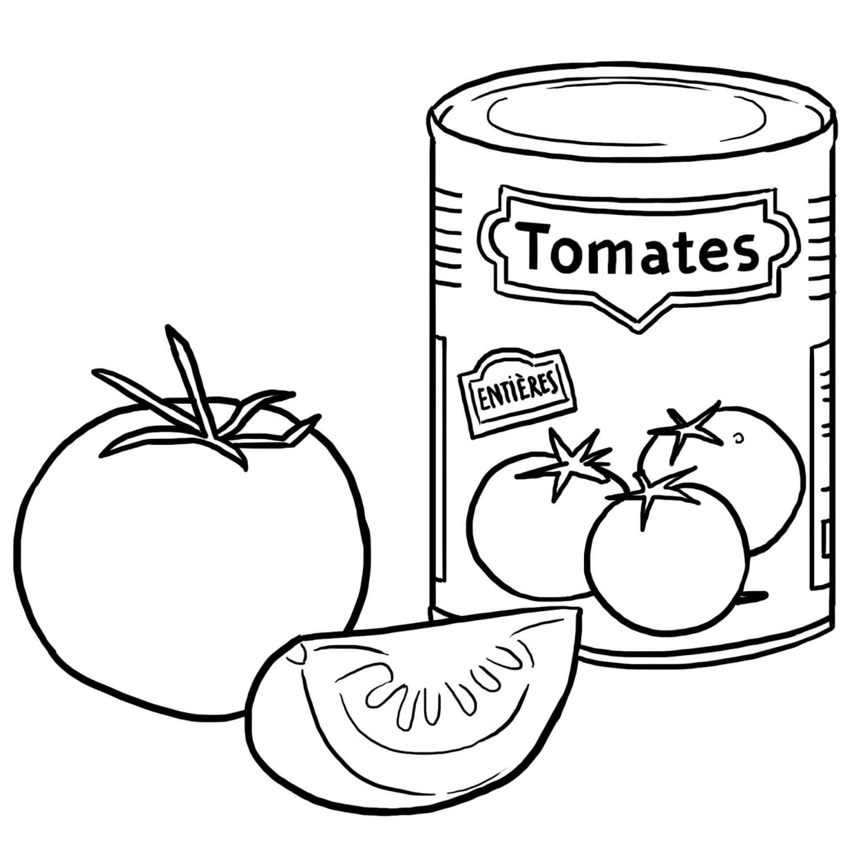 Coloriage Tomate