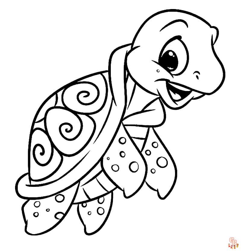 Coloriage Tortue