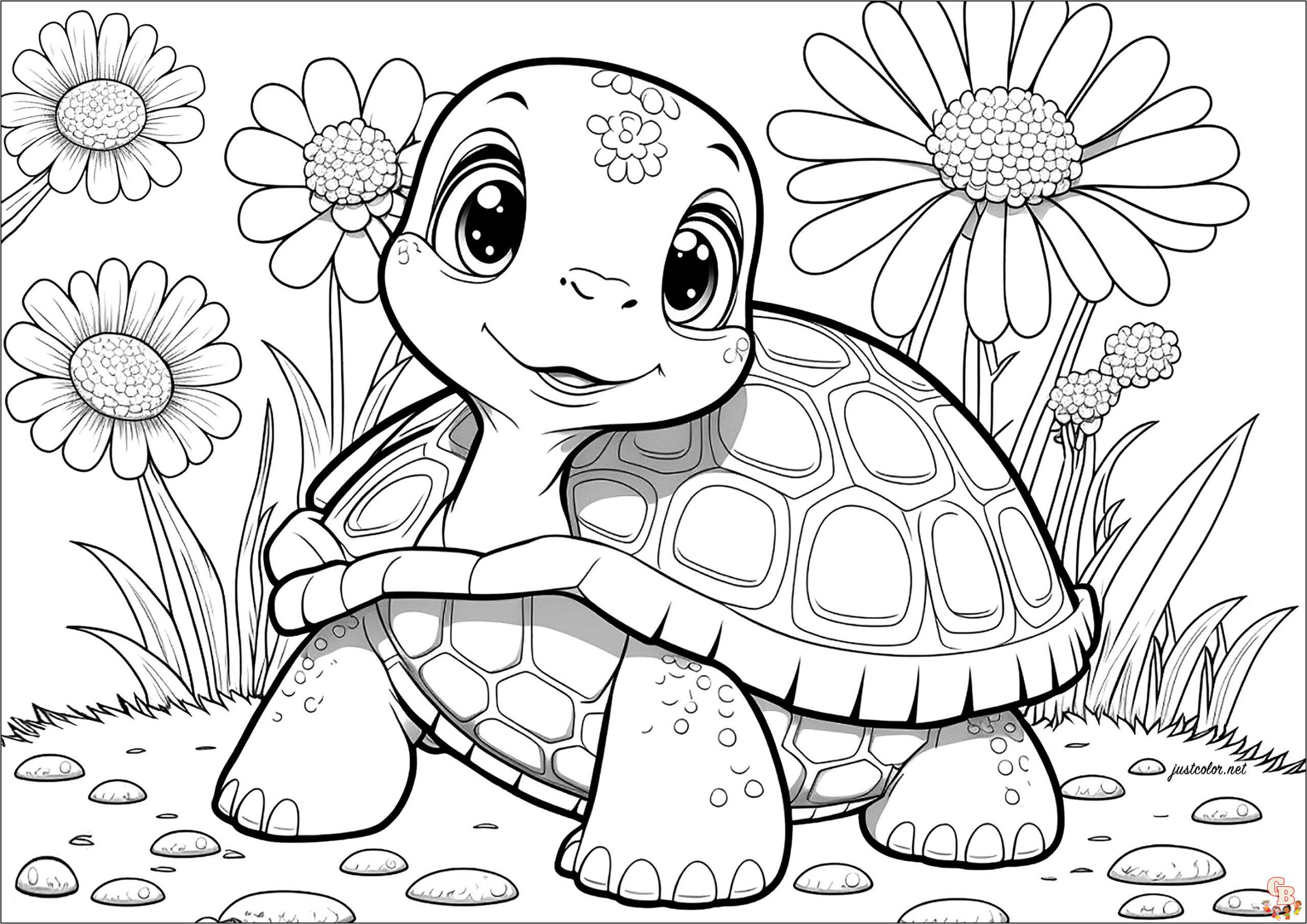 Coloriage Tortue