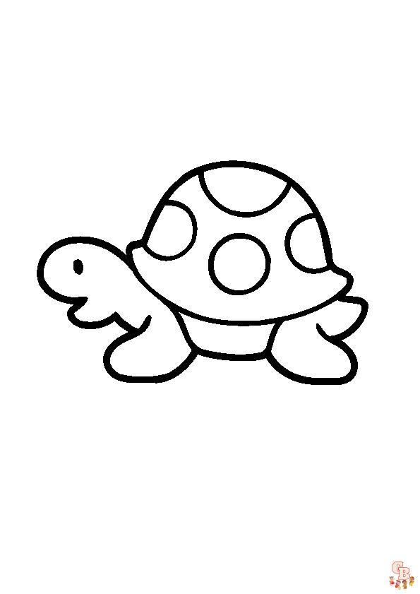 Coloriage Tortue