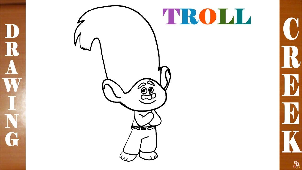 Coloriage Trolls Creek