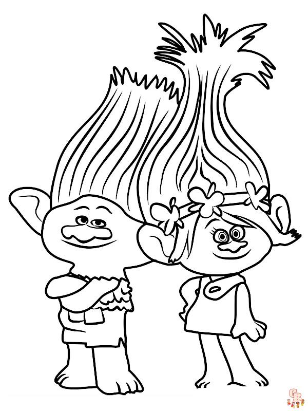 Coloriage Trolls Creek