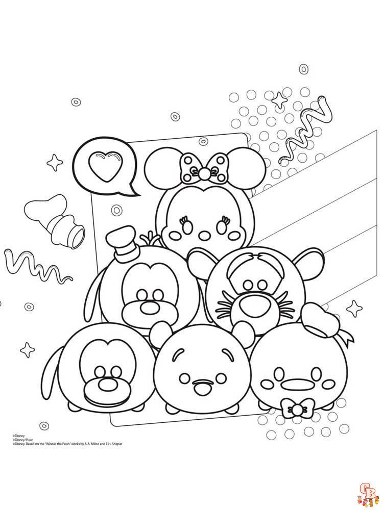 Coloriage Tsum Tsum