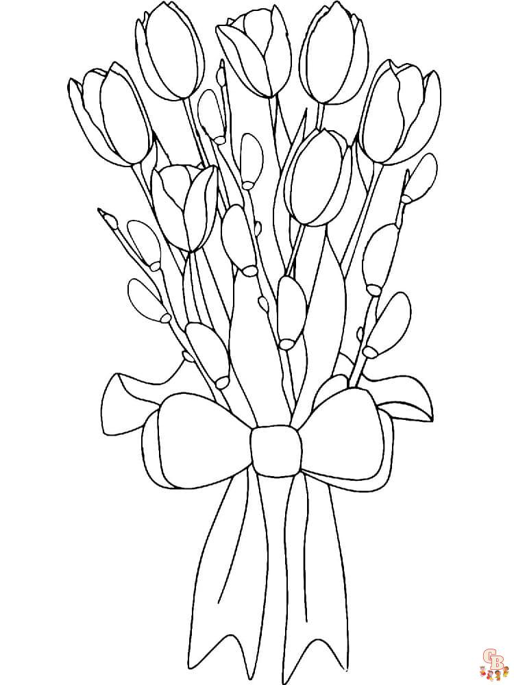 Coloriage Tulipe