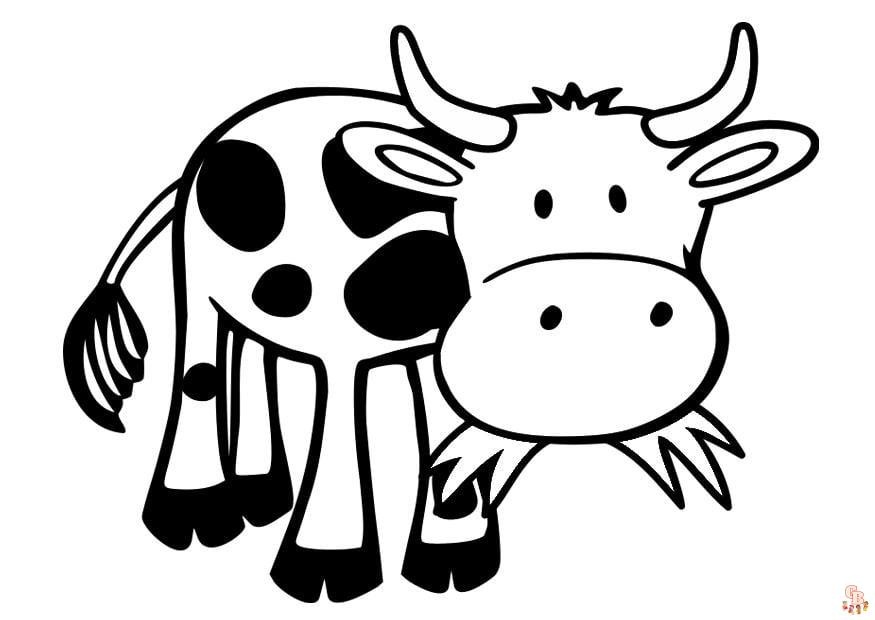 Coloriage Vache