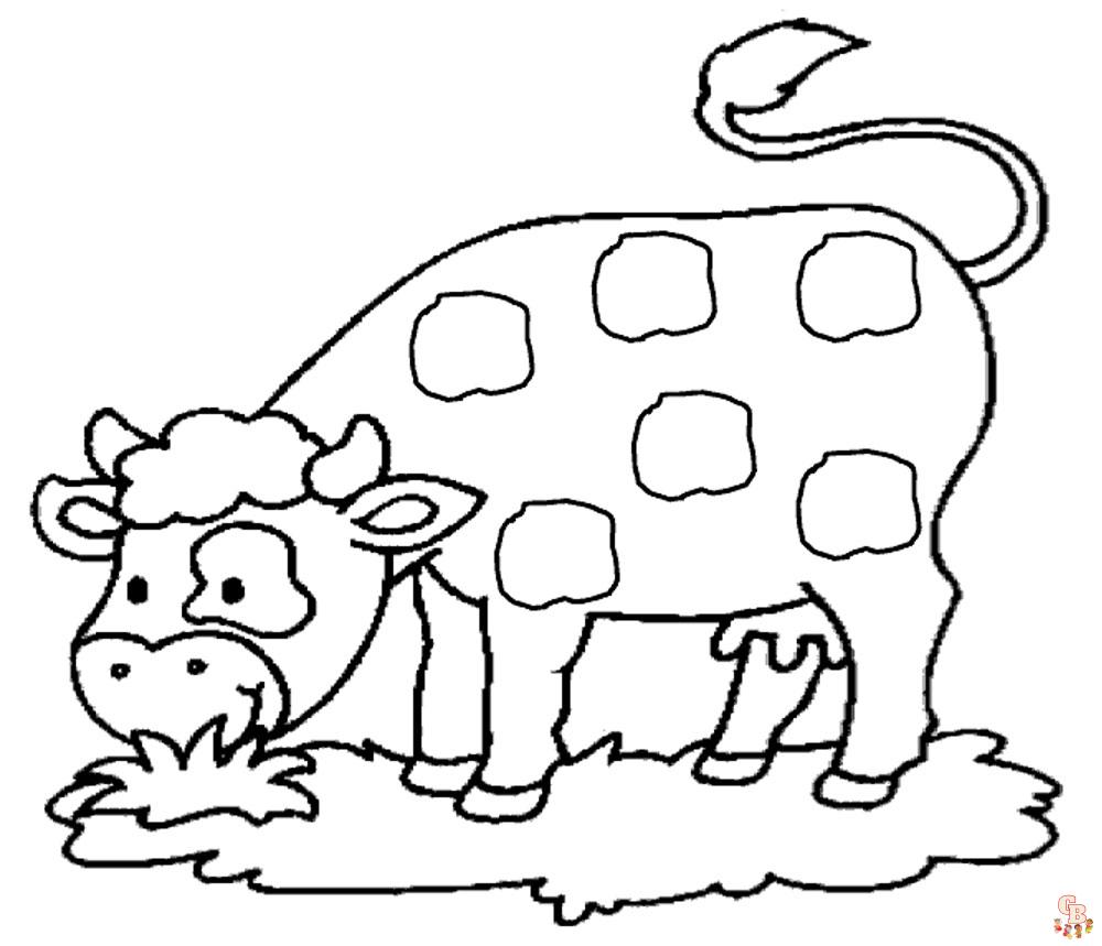 Coloriage Vache