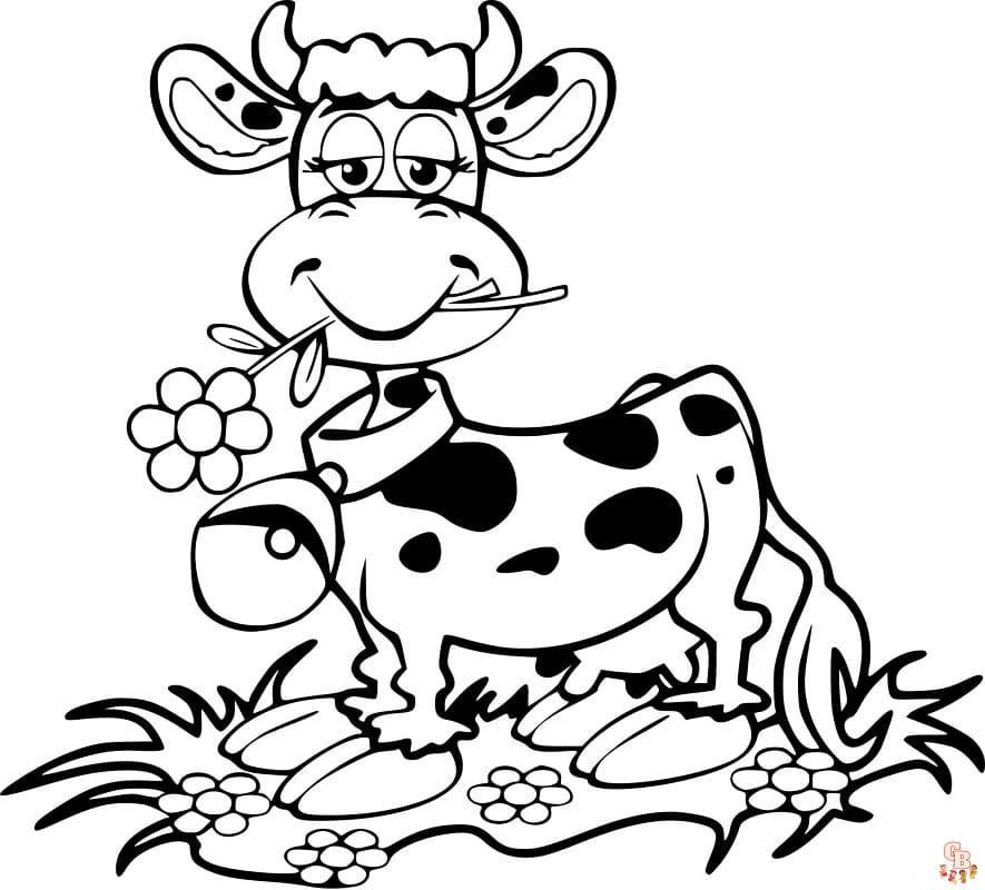 Coloriage Vache