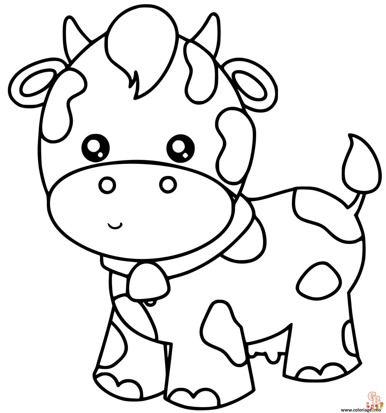 Coloriage Vache