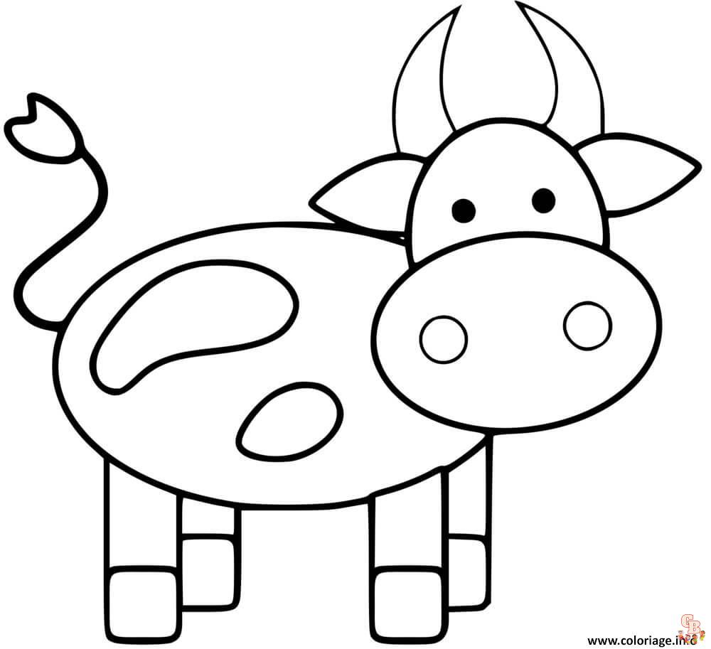 Coloriage Vache