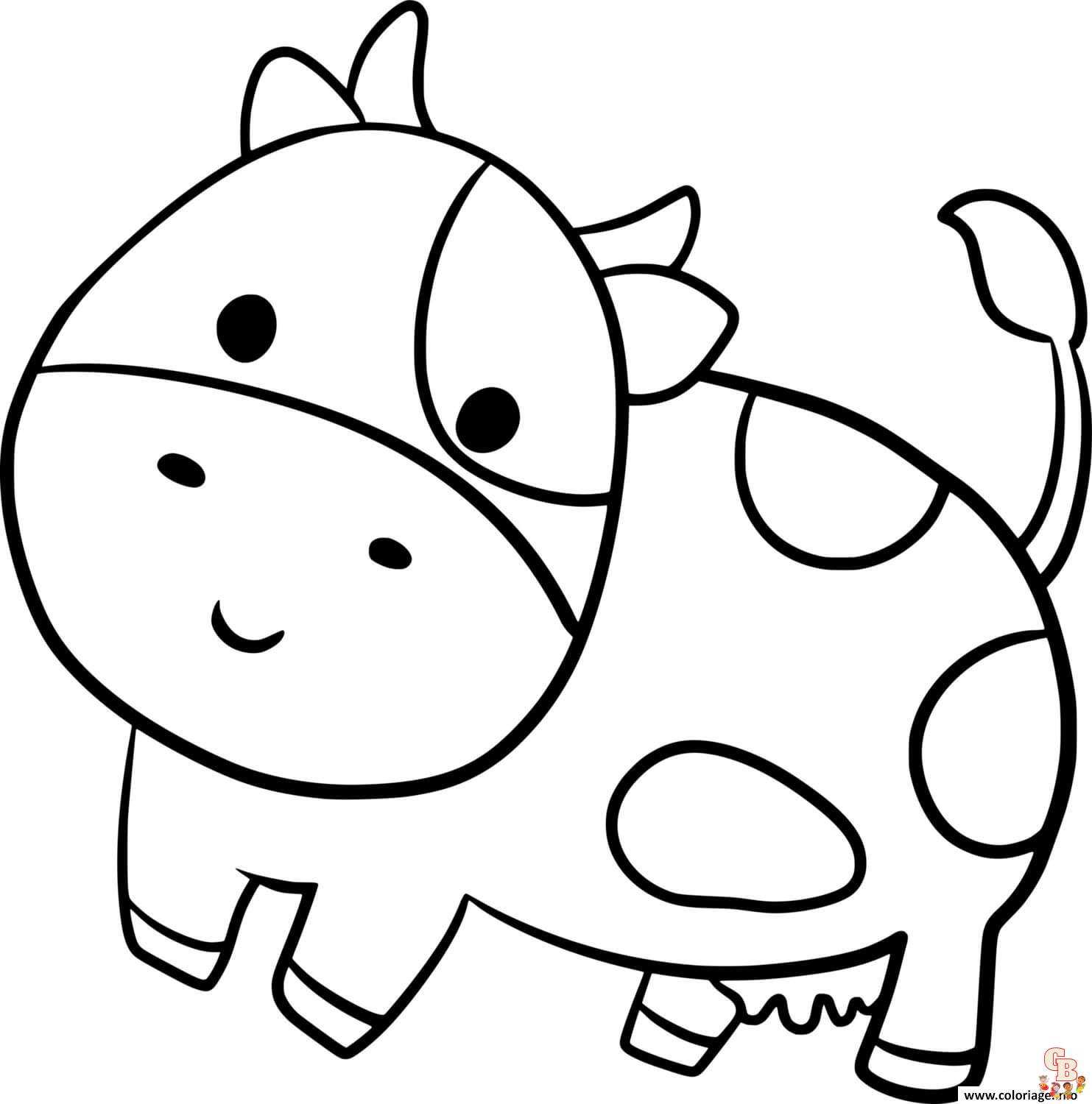 Coloriage Vache