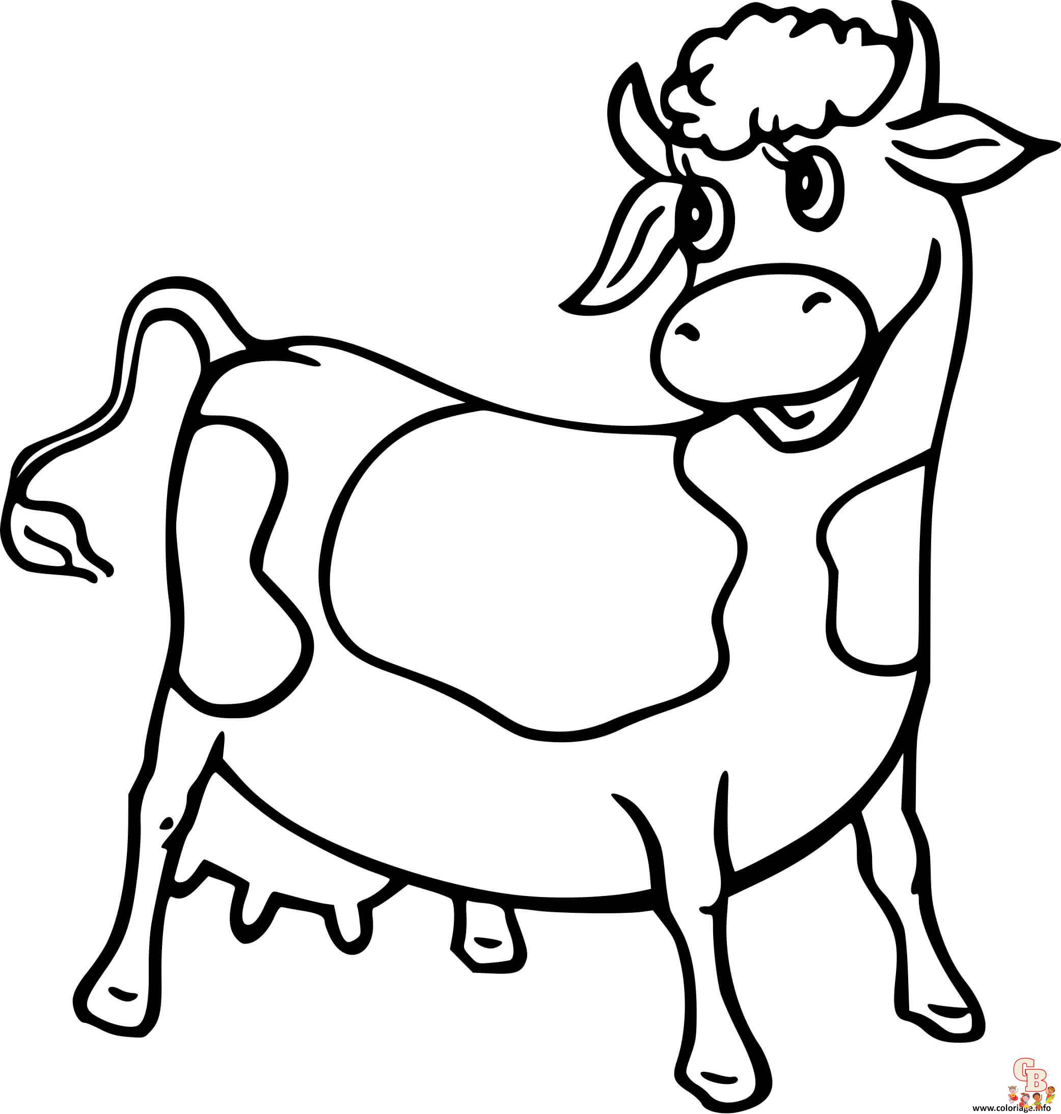 Coloriage Vache