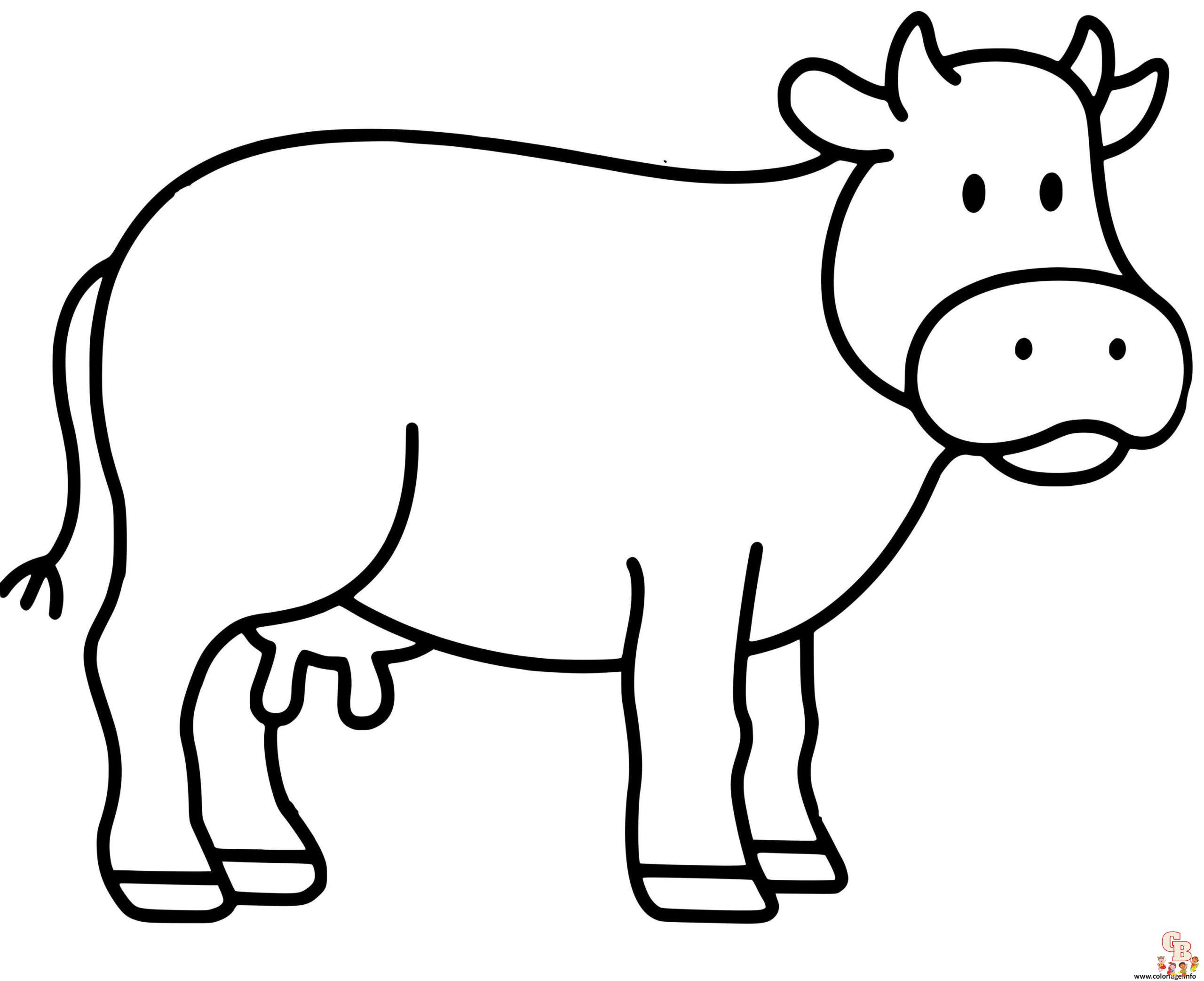 Coloriage Vache