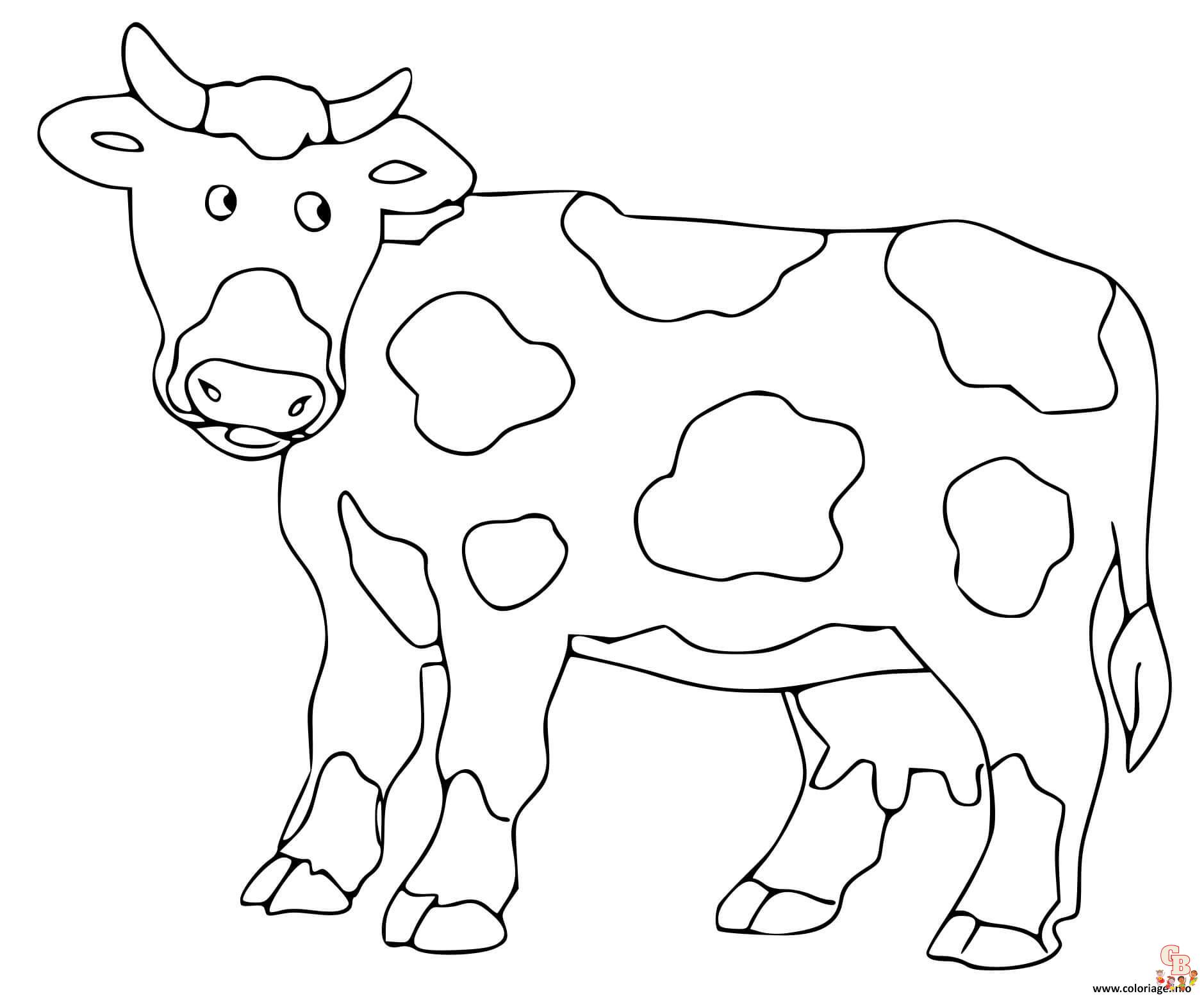 Coloriage Vache