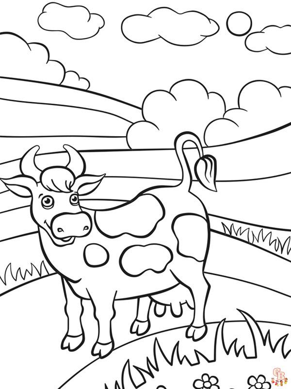 Coloriage Vache