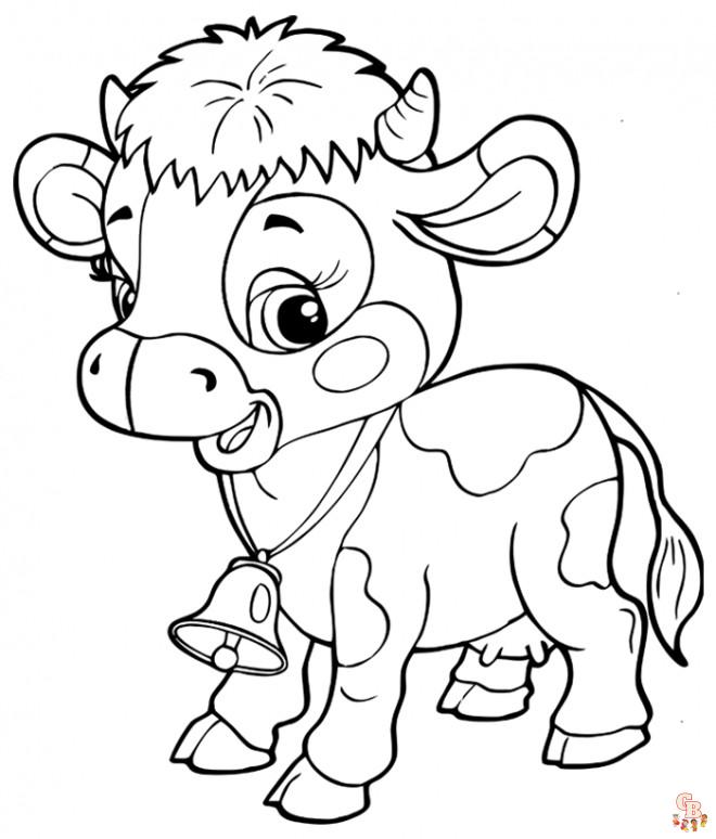 Coloriage Vache