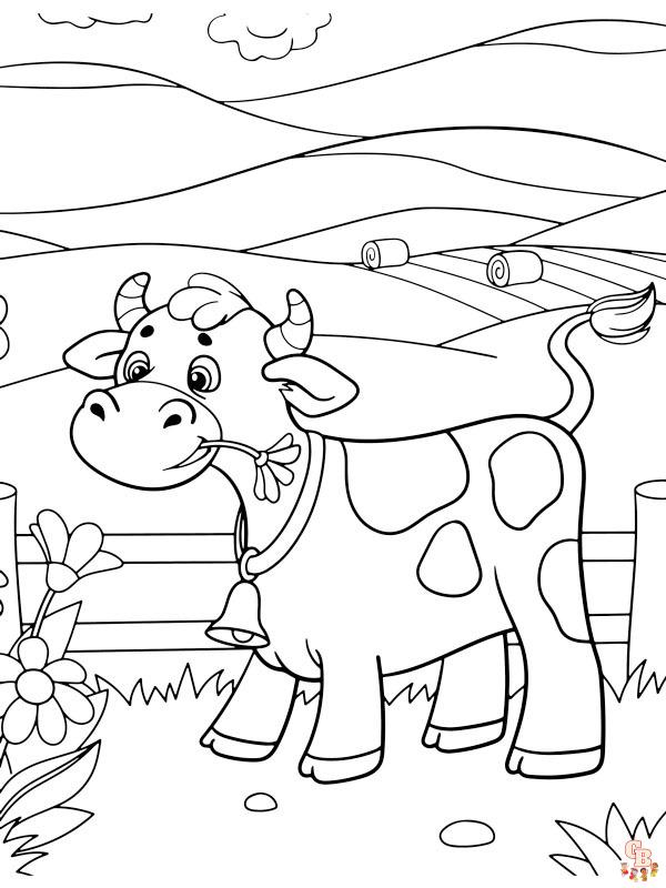 Coloriage Vache