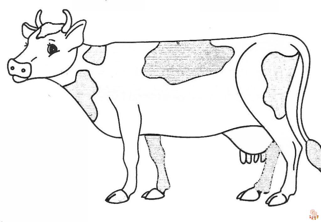 Coloriage Vache