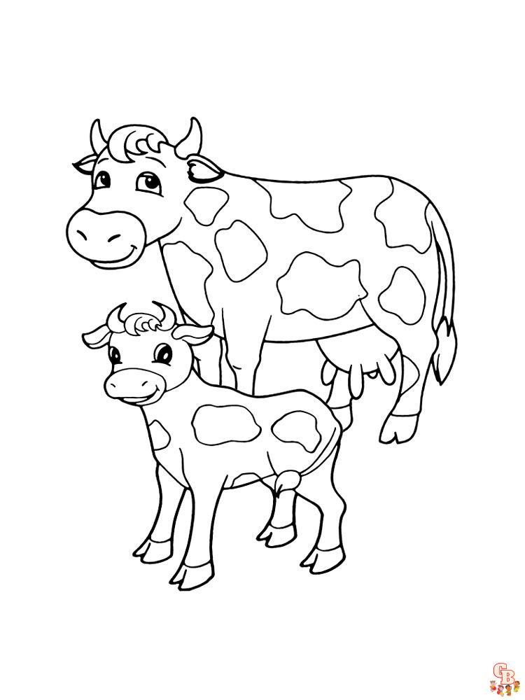 Coloriage Vache