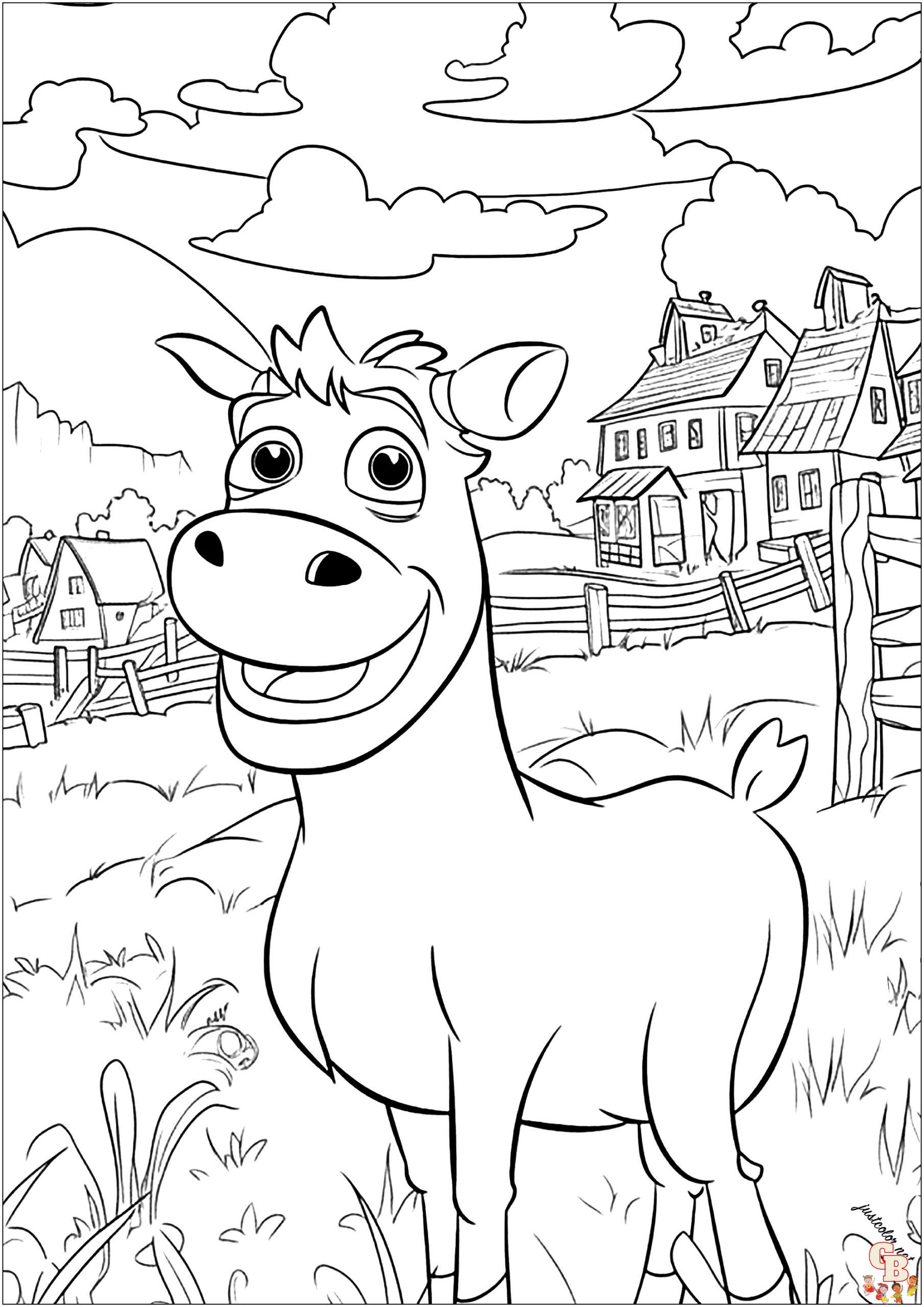 Coloriage Vache