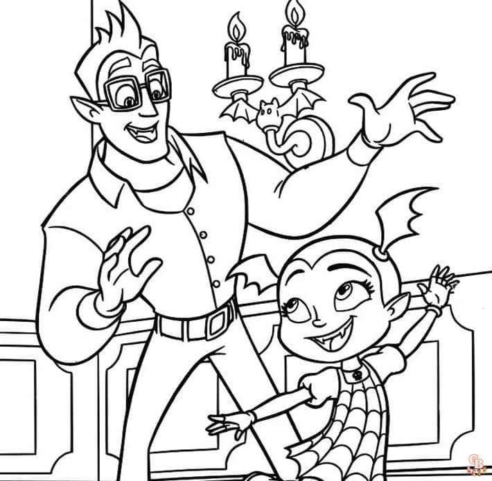 Coloriage Vampirina