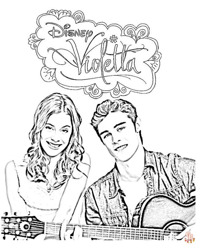 Coloriage Violetta