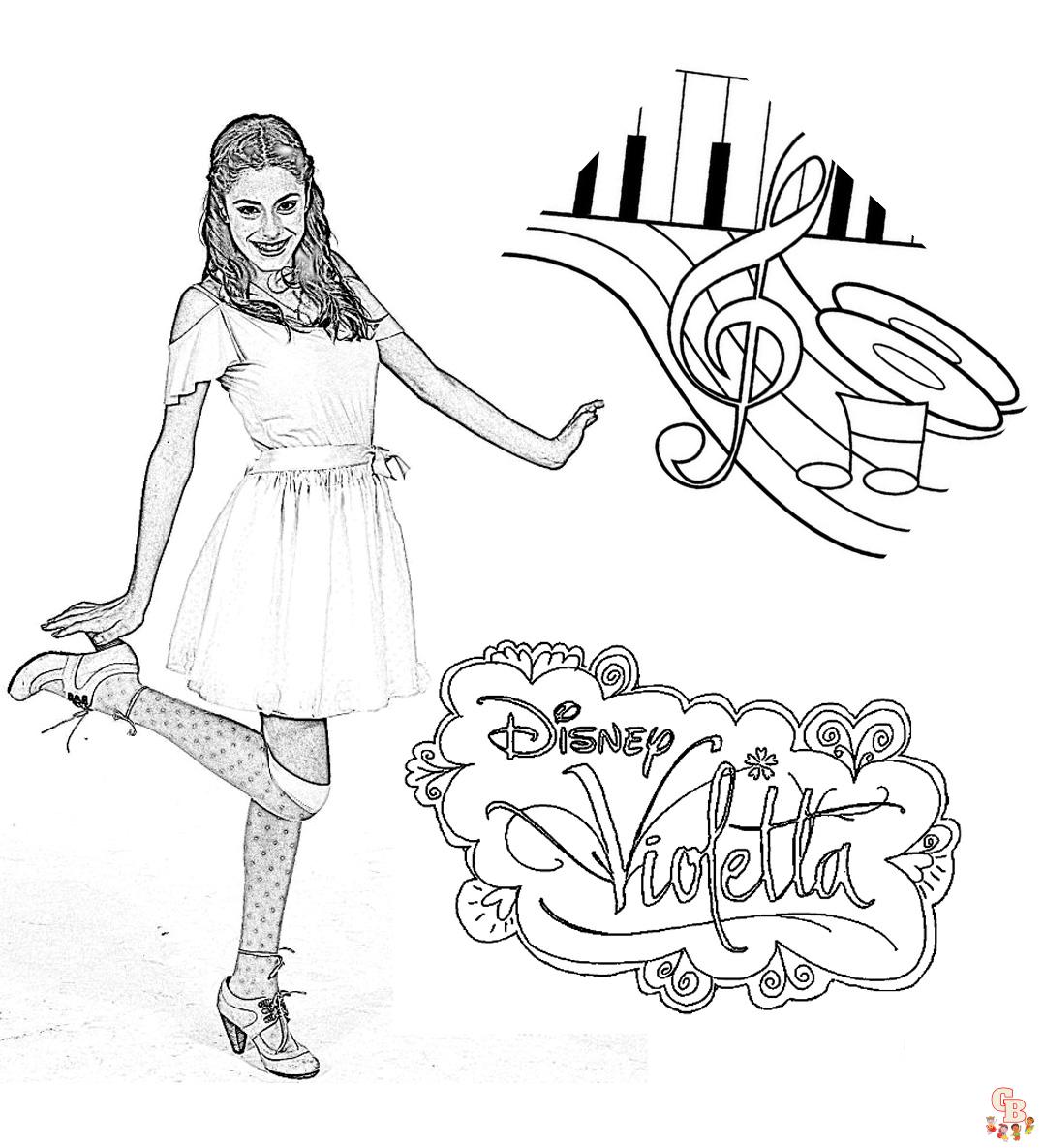 Coloriage Violetta