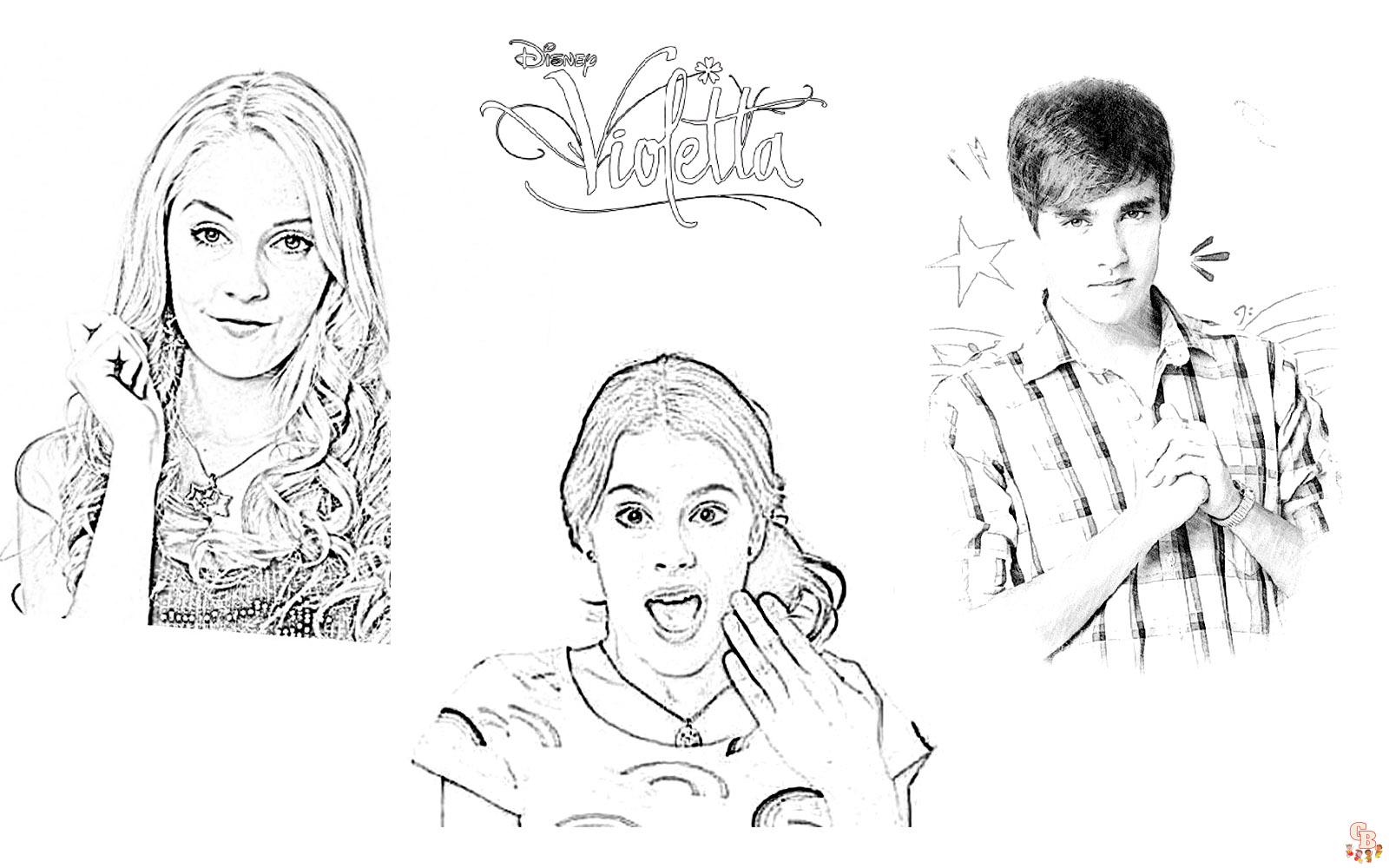 Coloriage Violetta