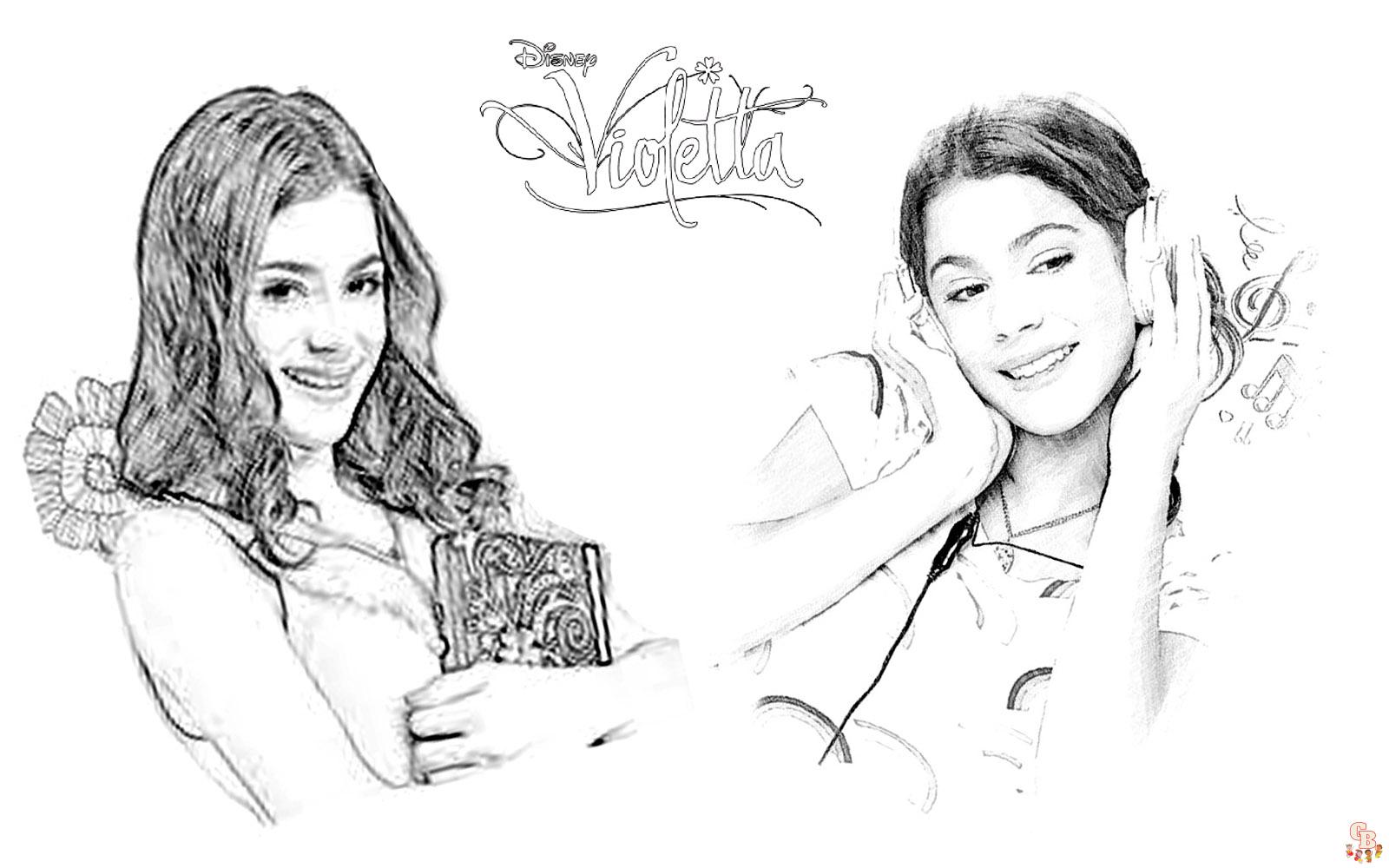 Coloriage Violetta