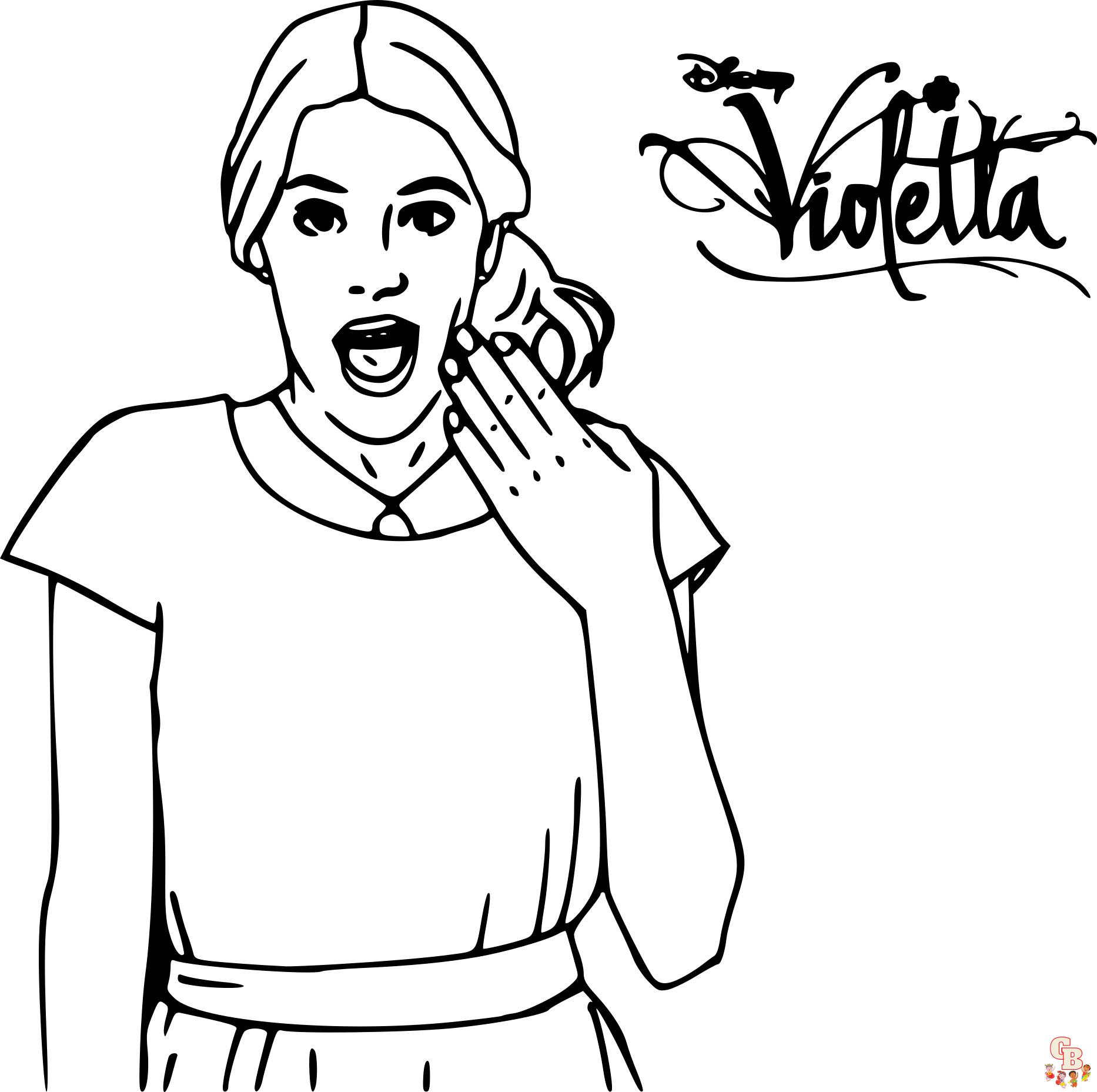 Coloriage Violetta